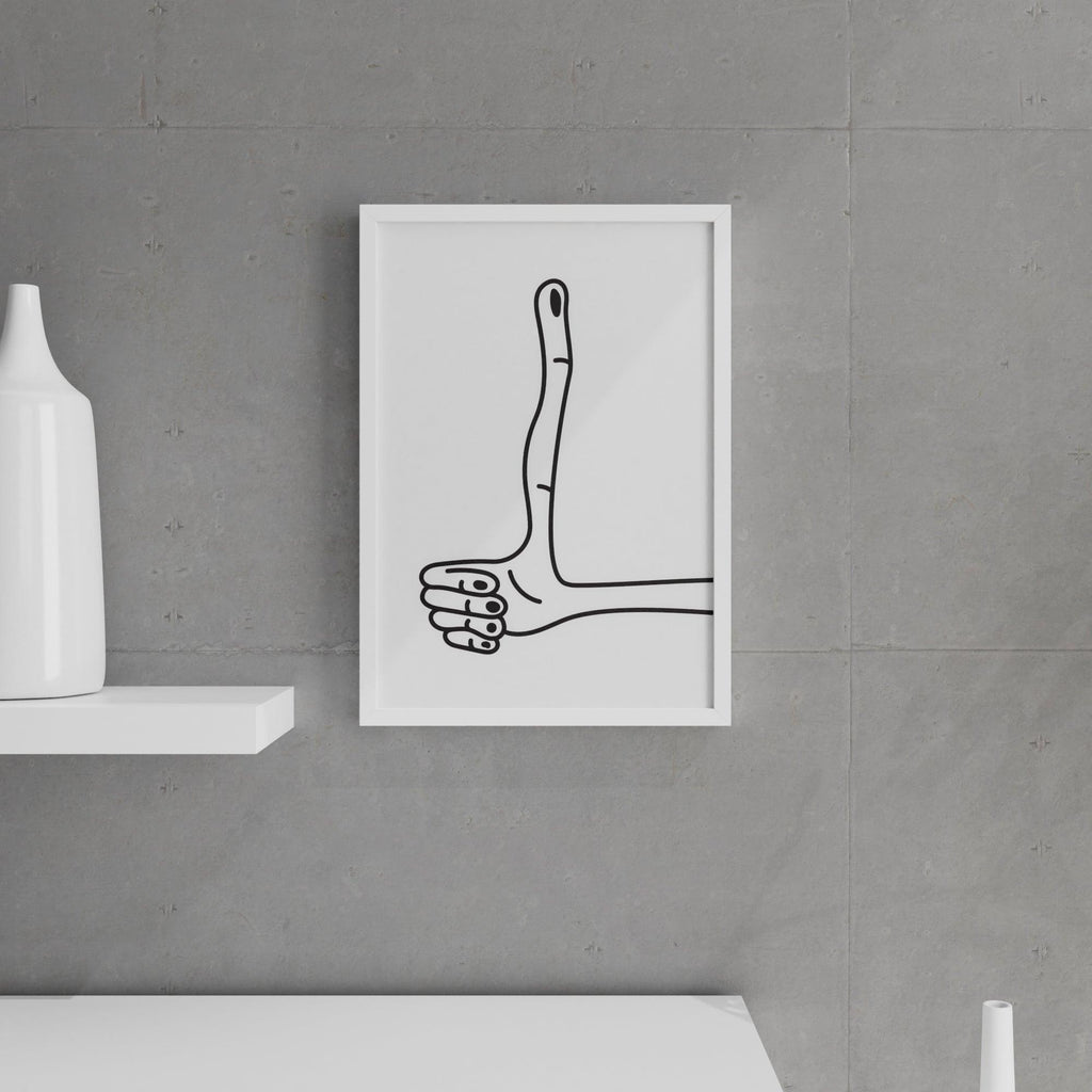 It's Okay - Home Office Wall Decor Inspirational Wall Art Living room