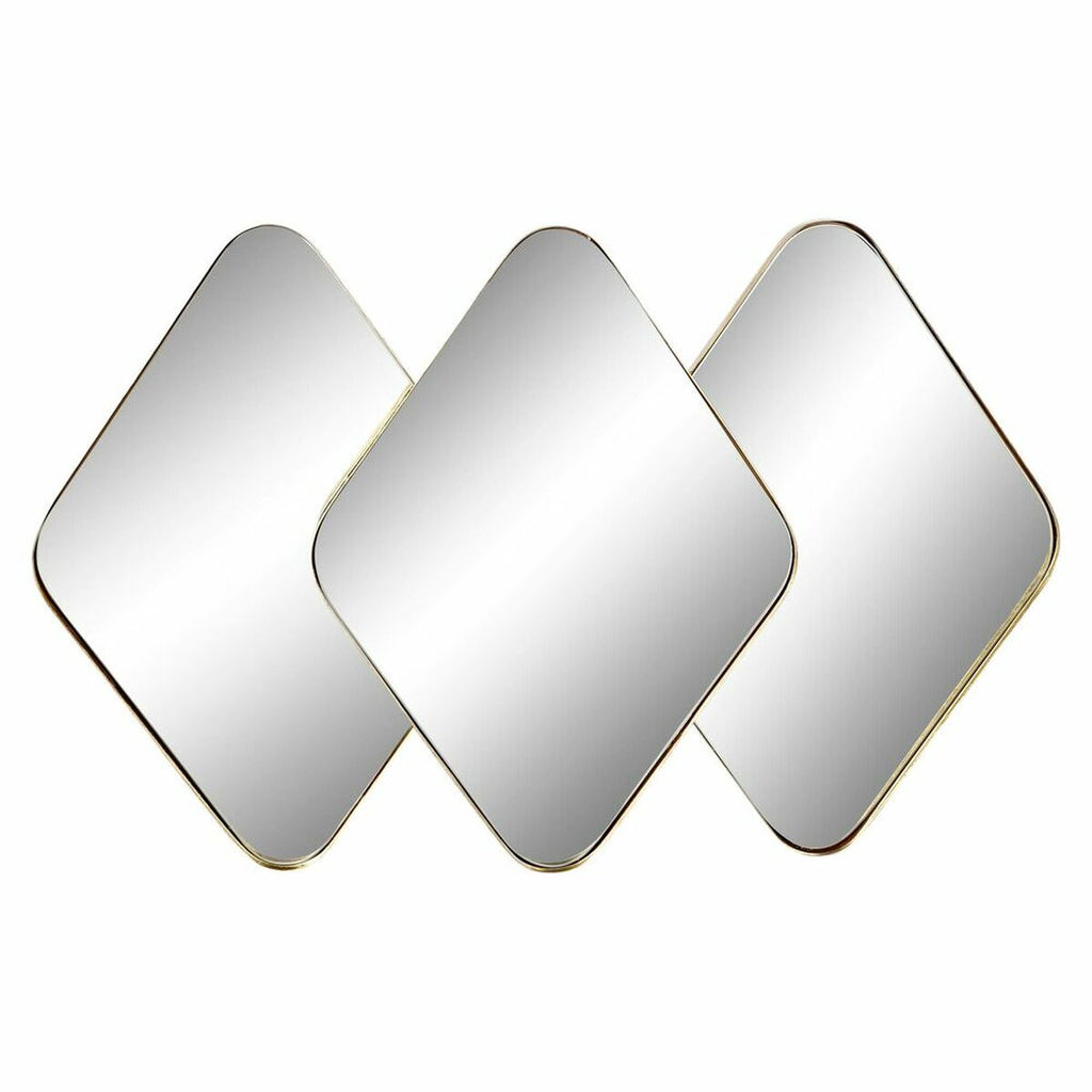 Wall mirror DKD Home Decor Mirror Golden Metal (110 x 6 x 70 cm)