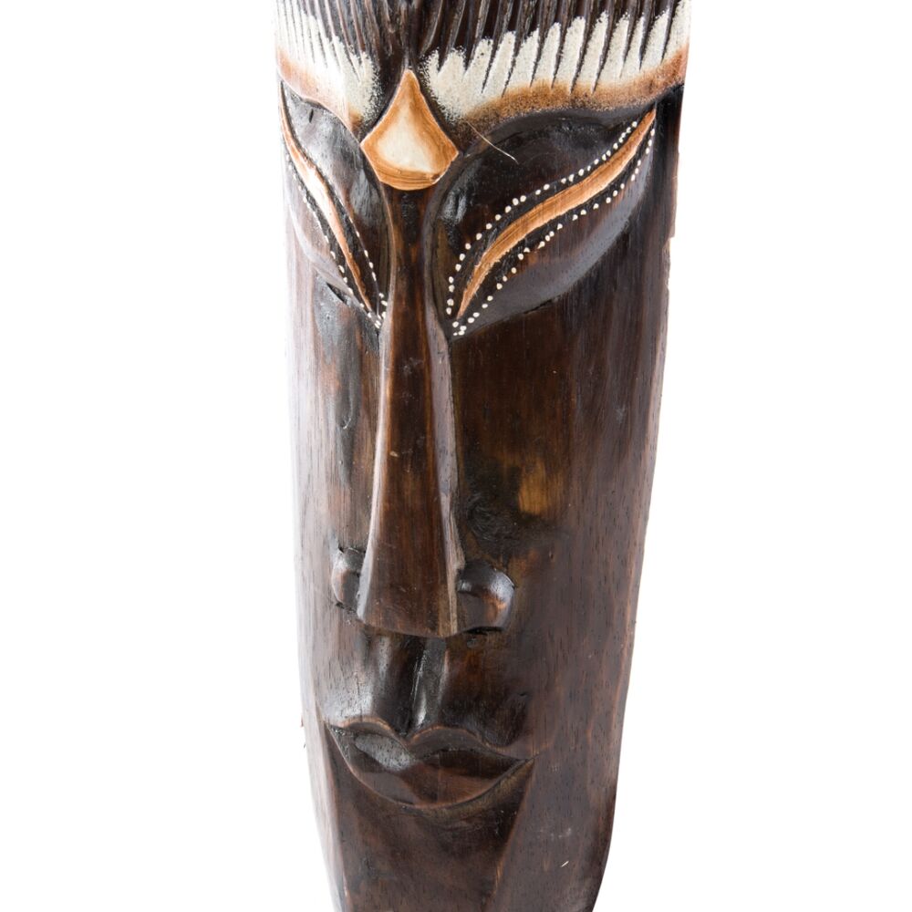 Wanddekoration DKD Home Decor Beige Kolonialstil Dunkelbraune Maske 15 x 6 x