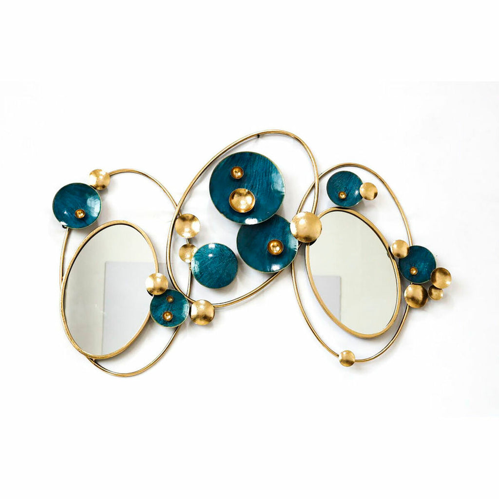 Wall Decoration DKD Home Decor Mirror Golden Metal Green (123 x 6.4 x