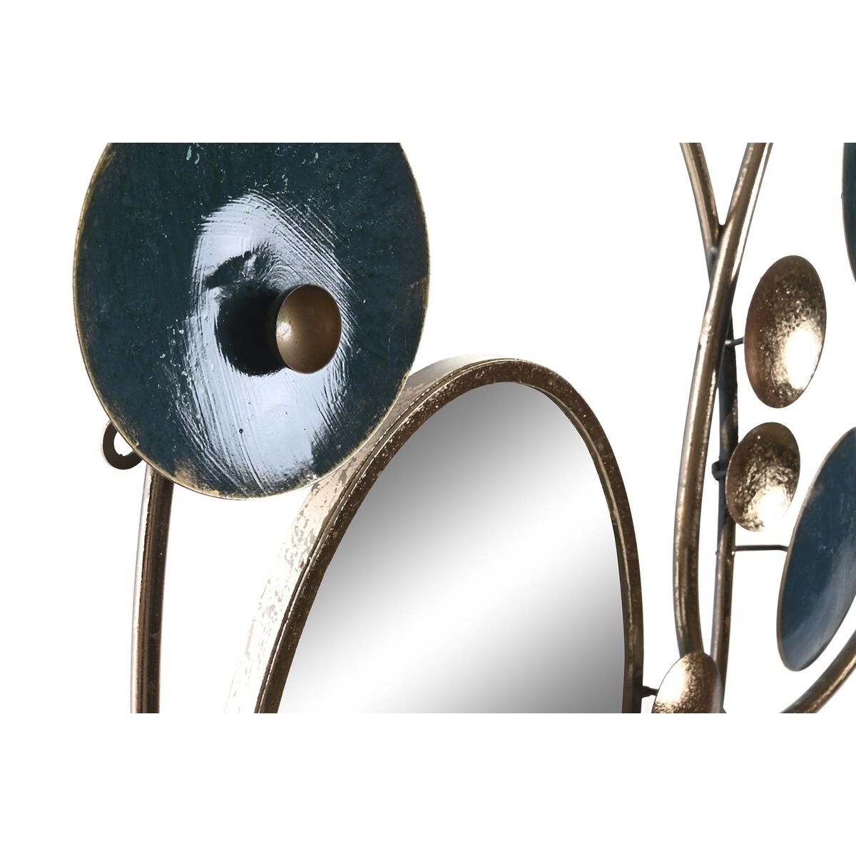 Wall Decoration DKD Home Decor Mirror Golden Metal Green (123 x 6.4 x