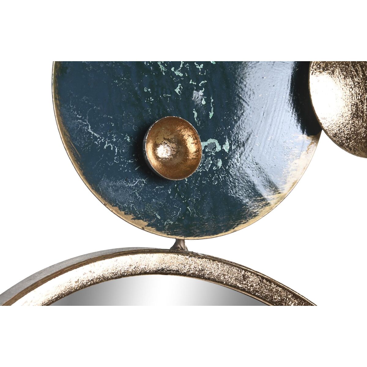 Wall Decoration DKD Home Decor Mirror Golden Metal Green (123 x 6.4 x