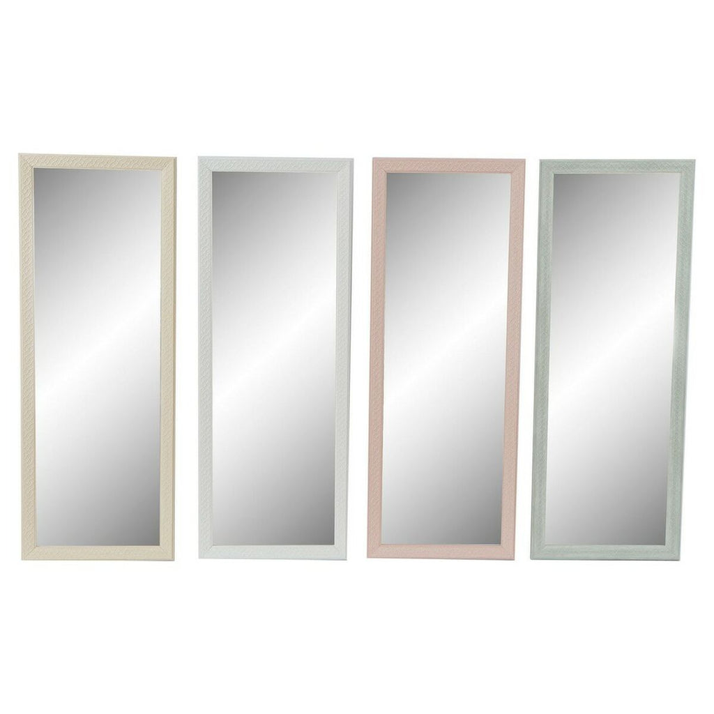 Wall mirror DKD Home Decor Crystal polystyrene Plastic White Green