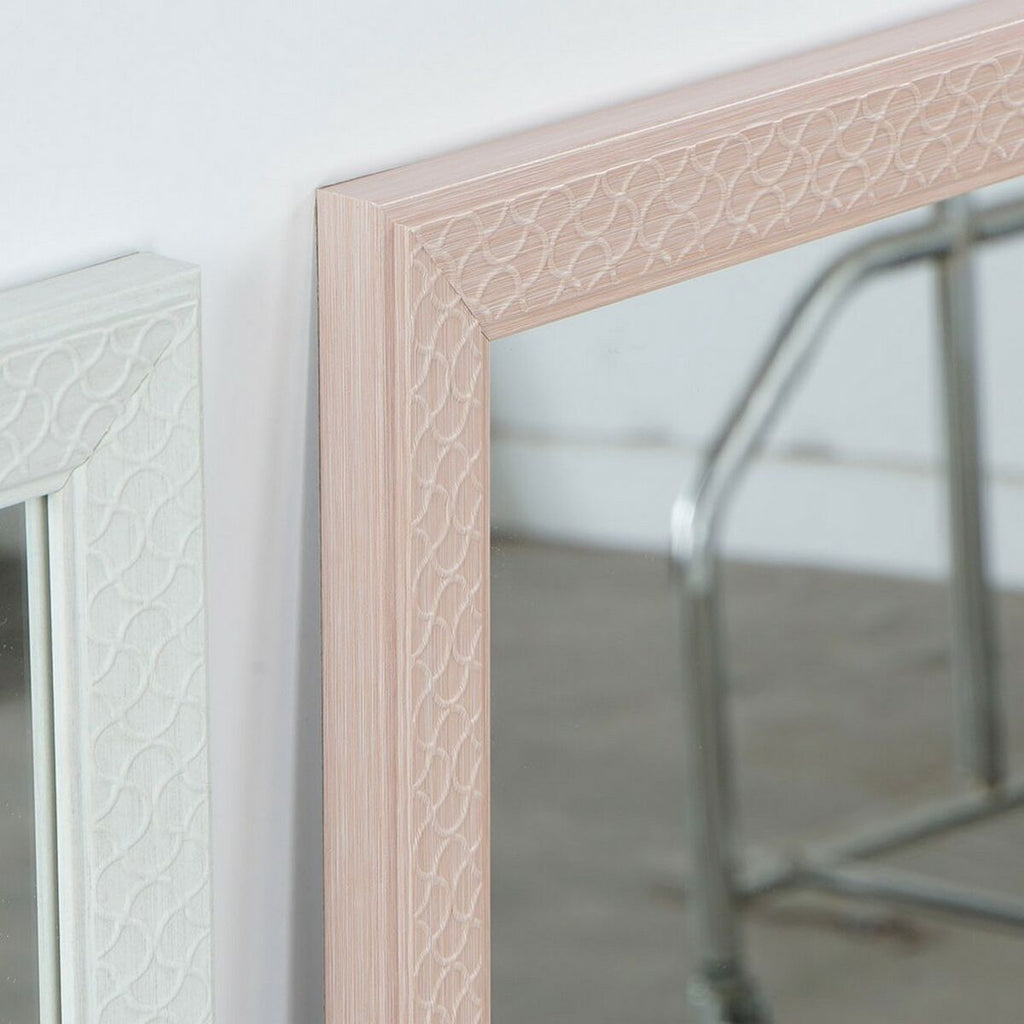 Wall mirror DKD Home Decor Crystal polystyrene Plastic White Green