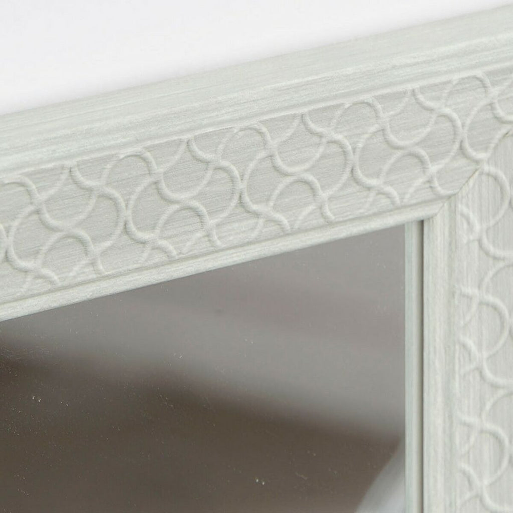 Wall mirror DKD Home Decor Crystal polystyrene Plastic White Green