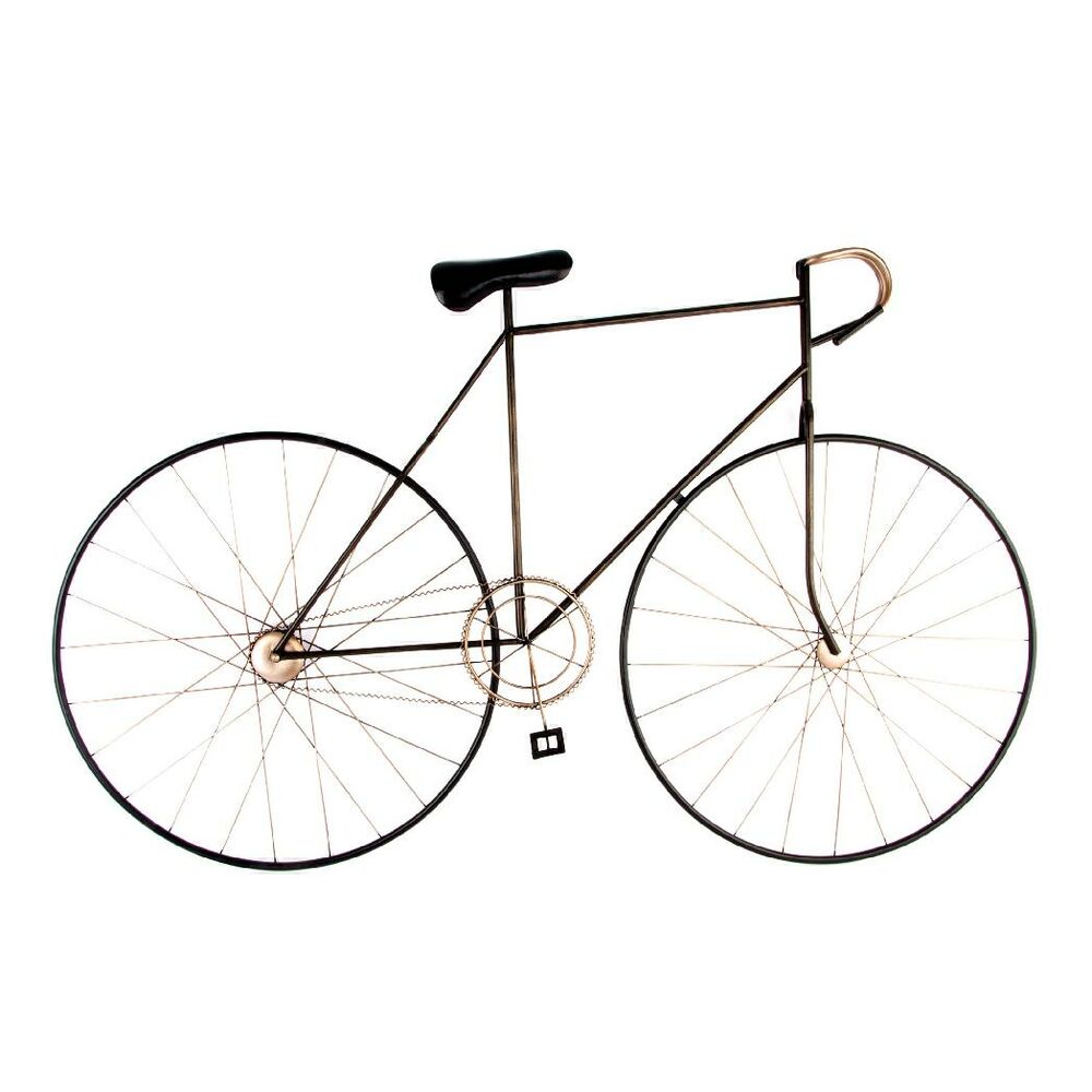 Wall Decoration DKD Home Decor Black Multicolour Golden Bicycle