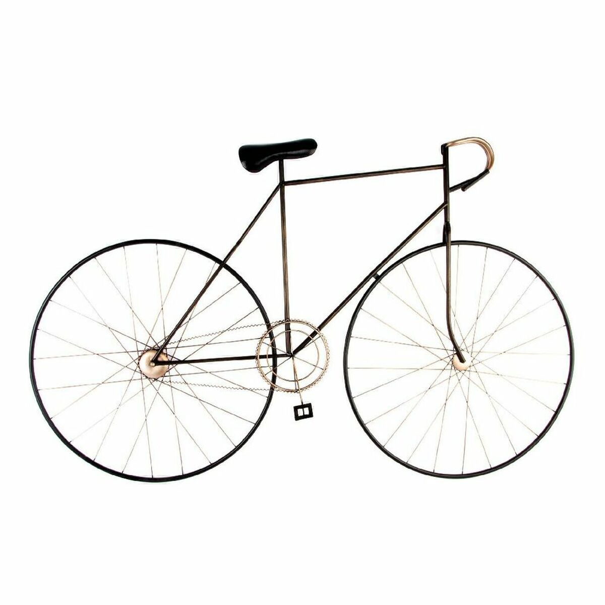 Wall Decoration DKD Home Decor Black Multicolour Golden Bicycle