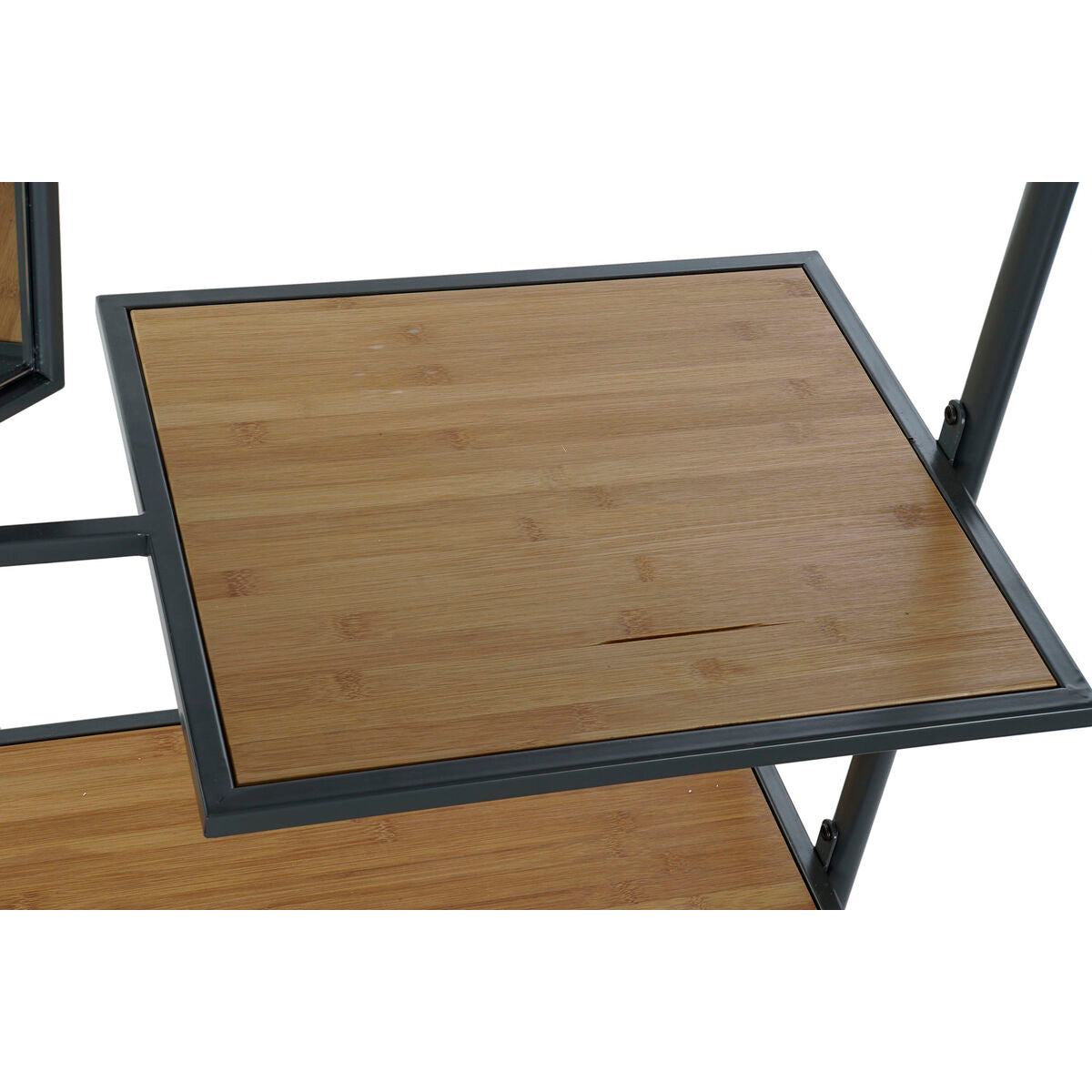 Hall DKD Home Decor Brown Dark grey Wood Metal Mirror 84,5 x 40 x 187