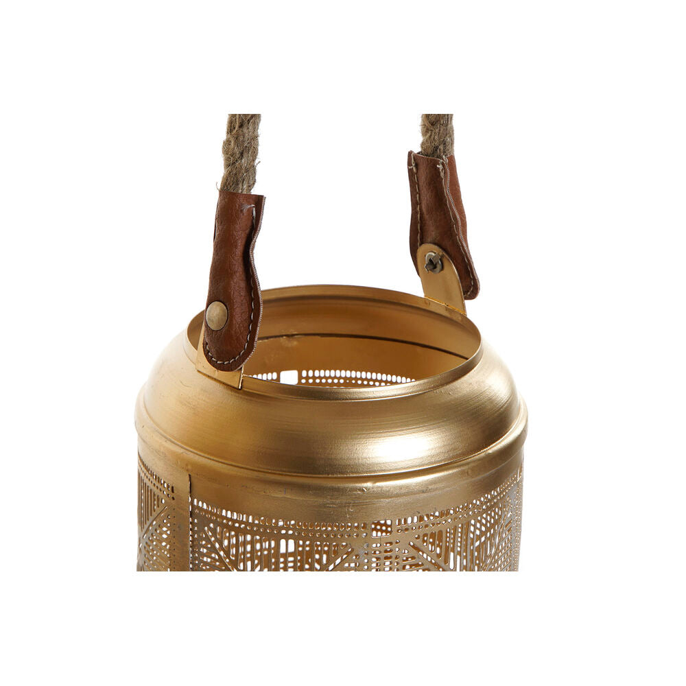 Table Mat Set DKD Home Decor (3 pcs) Golden Metal Rope (23 x 23 x 42