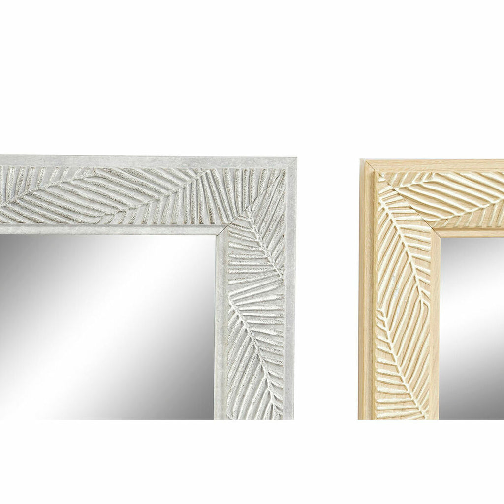 Wall mirror DKD Home Decor 35 x 2 x 125 cm Crystal Natural Grey Brown