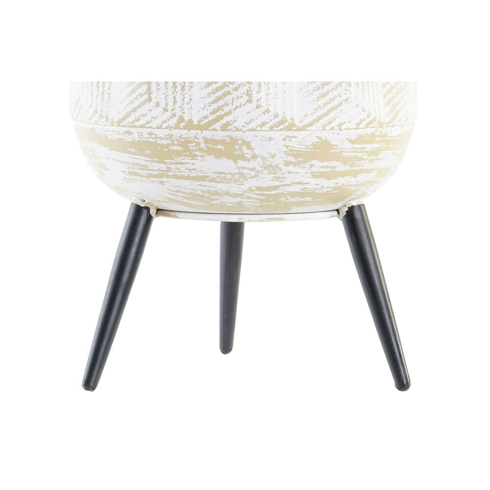 Set of Planters DKD Home Decor 24 x 24 x 39 cm Metal (2 Units)