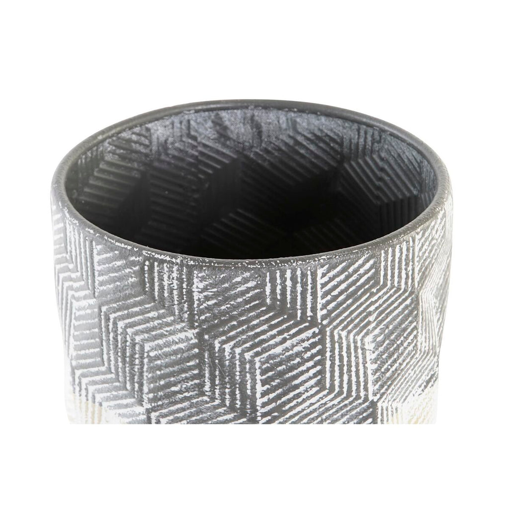 Set of Planters DKD Home Decor 24 x 24 x 39 cm Metal (2 Units)