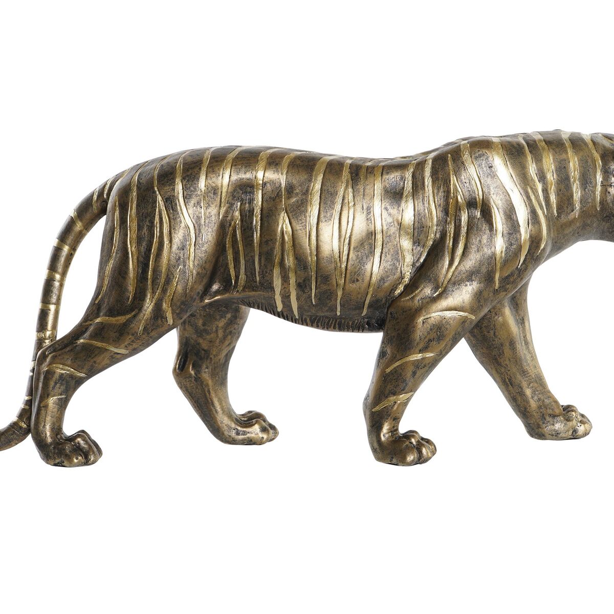 Decorative Figure DKD Home Decor 53 x 13,5 x 23,5 cm Tiger Golden