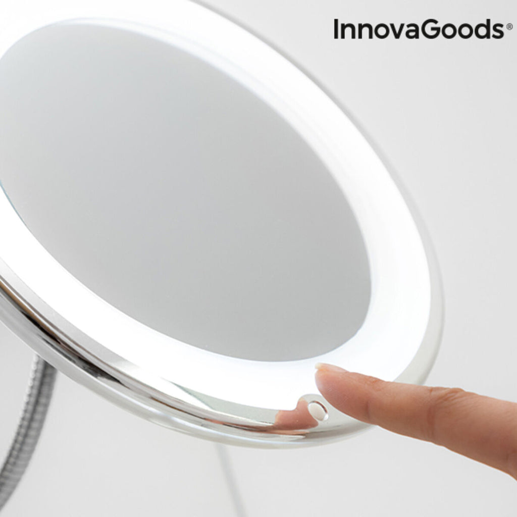 LED magnifying mirror with Flexible Arm and Suction Pad Mizoom