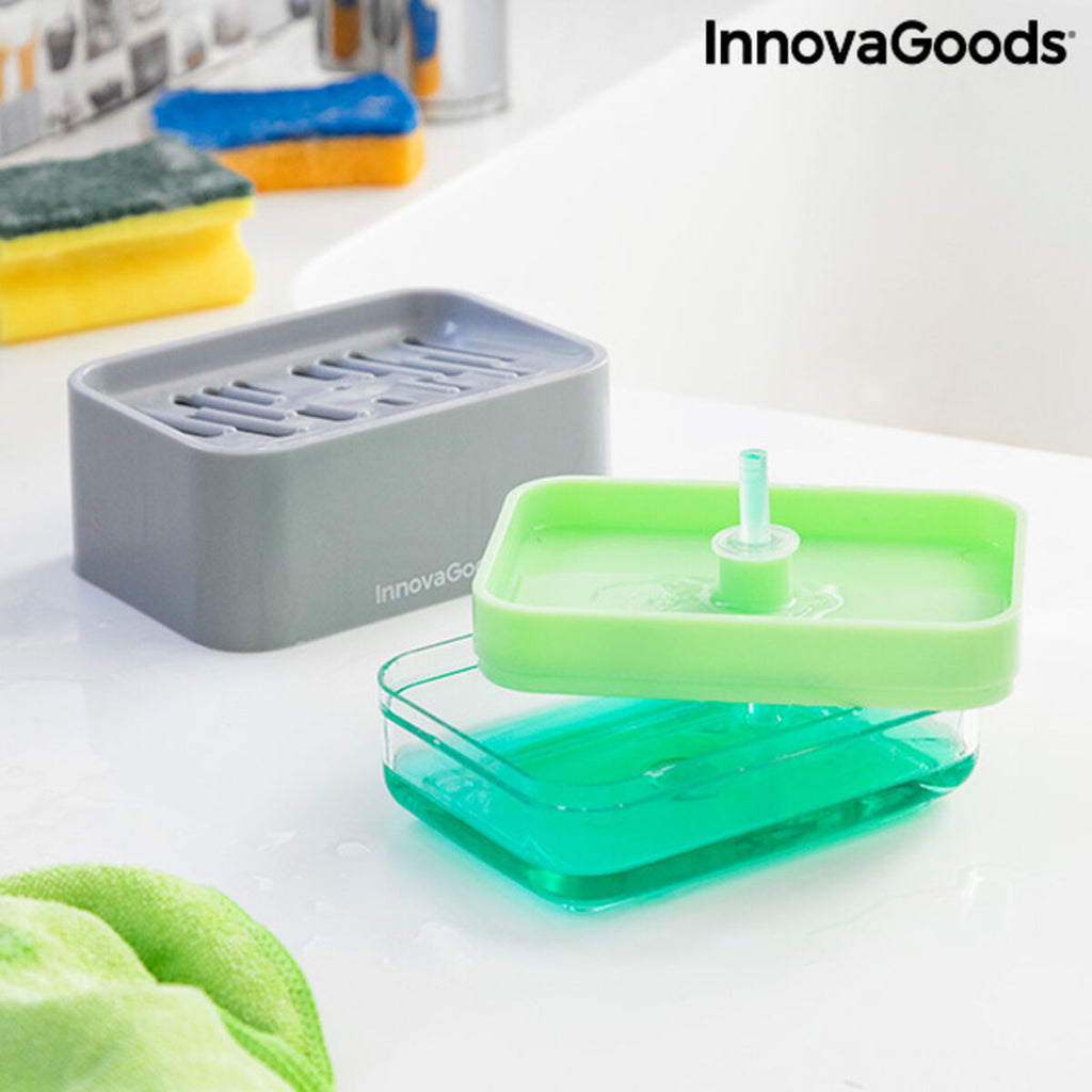 2-in-1 Soap Dispenser for the Kitchen Sink Pushoap InnovaGoods