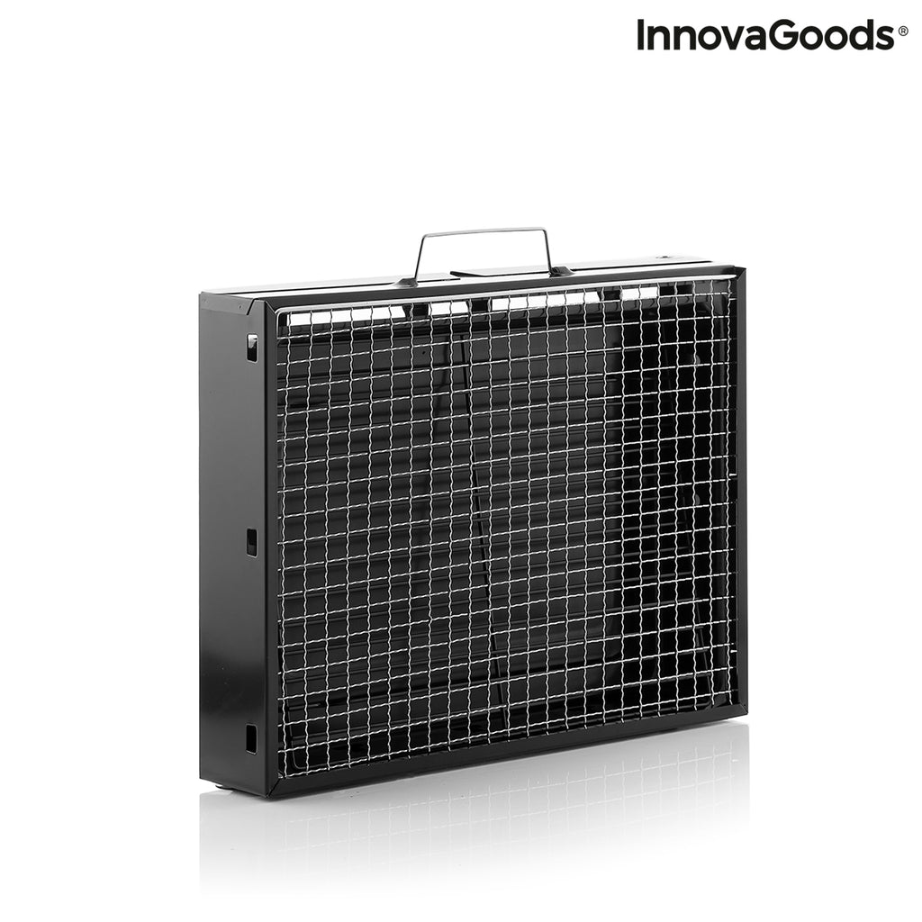 Faltbarer, tragbarer Grill zur Verwendung mit Holzkohle BearBQ InnovaGoods