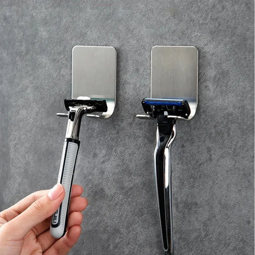 2pcs Razor Holder 304 Stainless Steel Men Shaving Shaver Razor Stand