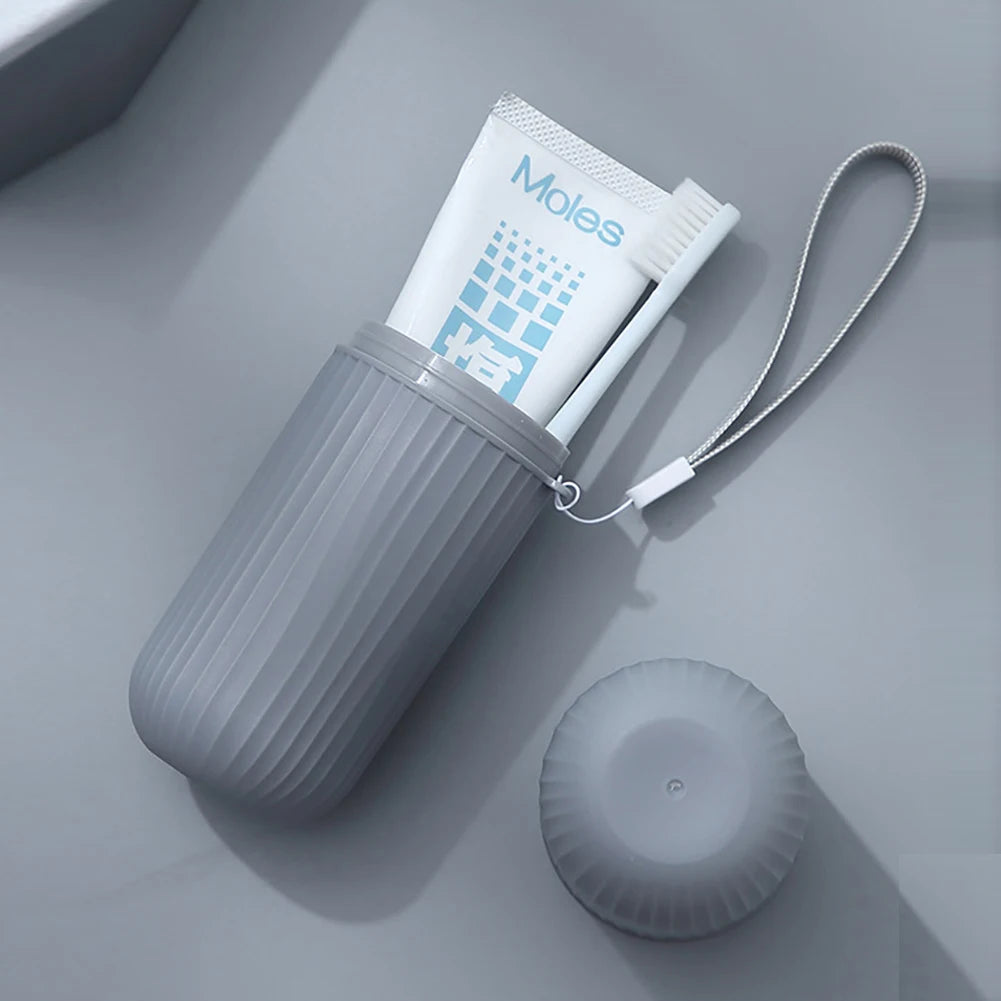 Travel Portable Toothbrush Cup Bathroom Toothpaste Holder Storage Case