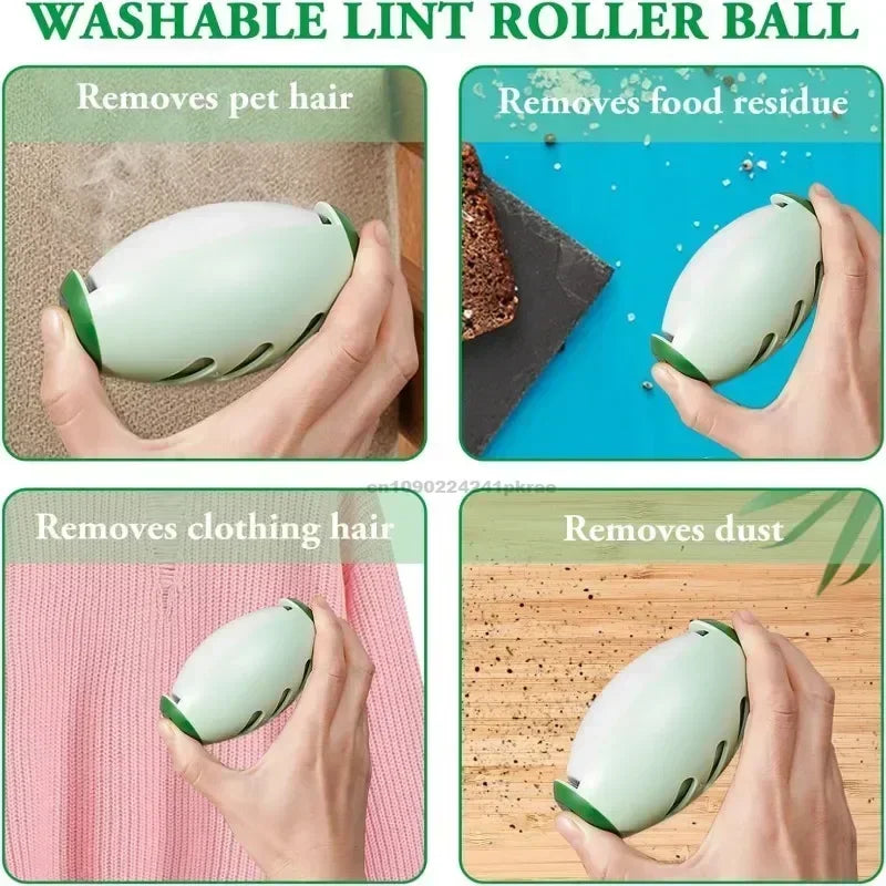 Portable Lint Remover Roller Washable Needed for Clothes Pets Dust