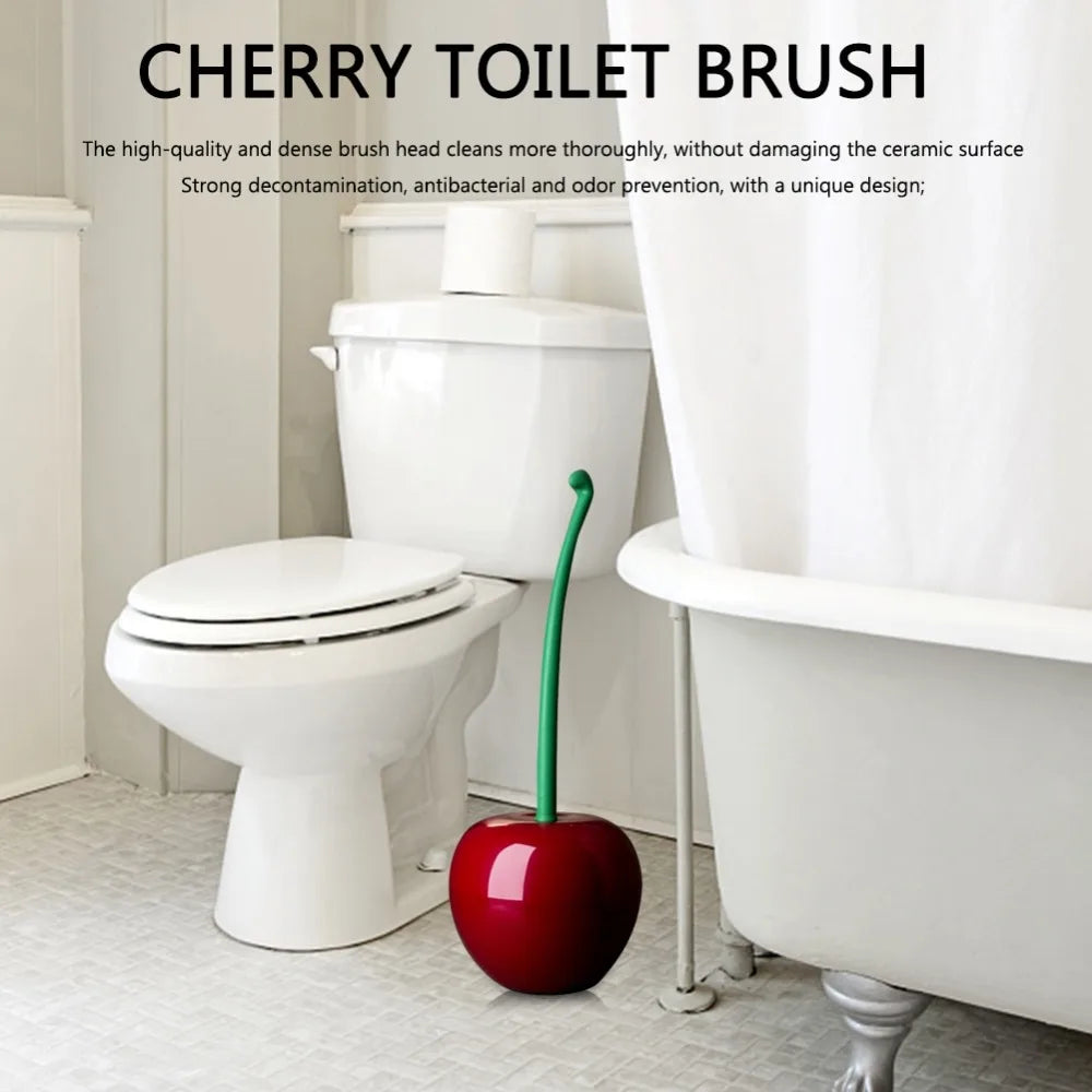 Toilet Brush Toilet Cleaning Brush Plastic Soft Bristle Wall-Mounted