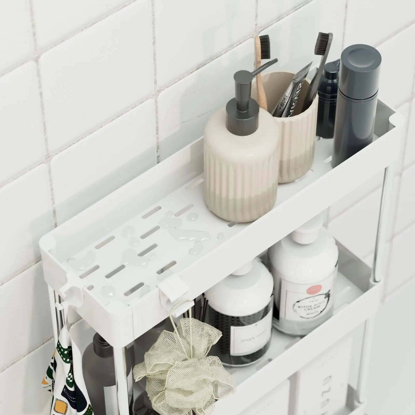 Sewing storage rack, mobile storage rack, kitchen refrigerator,