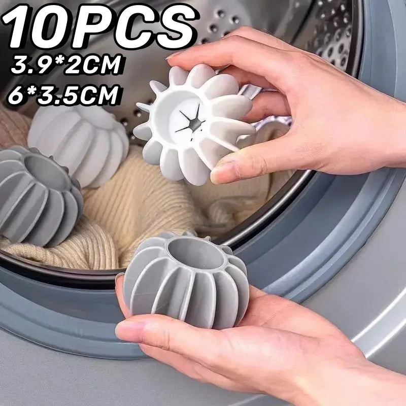 5/10pcsLaundry Ball Reusable Silicone Clothes Hair Cleaning Tools Pet