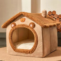 Foldable Pet House Removable Washable Cat House Puppy Cave Sofa Pet