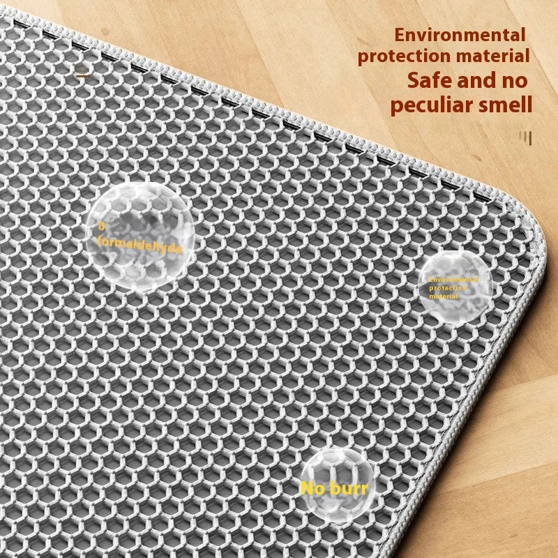 Extra Large Cat Litter Mat Heavy Duty Waterproof 2 Layer Non Slip