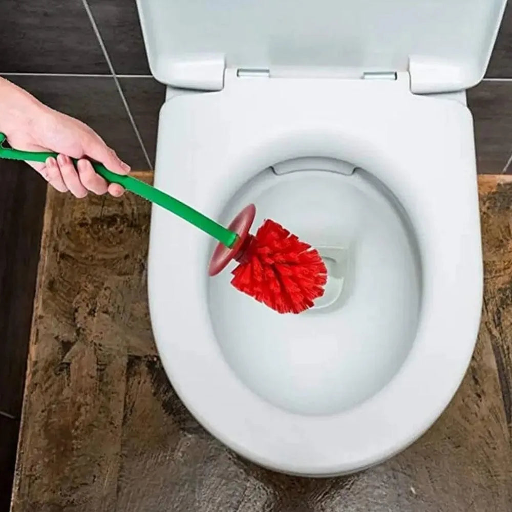 Toilet Brush Toilet Cleaning Brush Plastic Soft Bristle Wall-Mounted