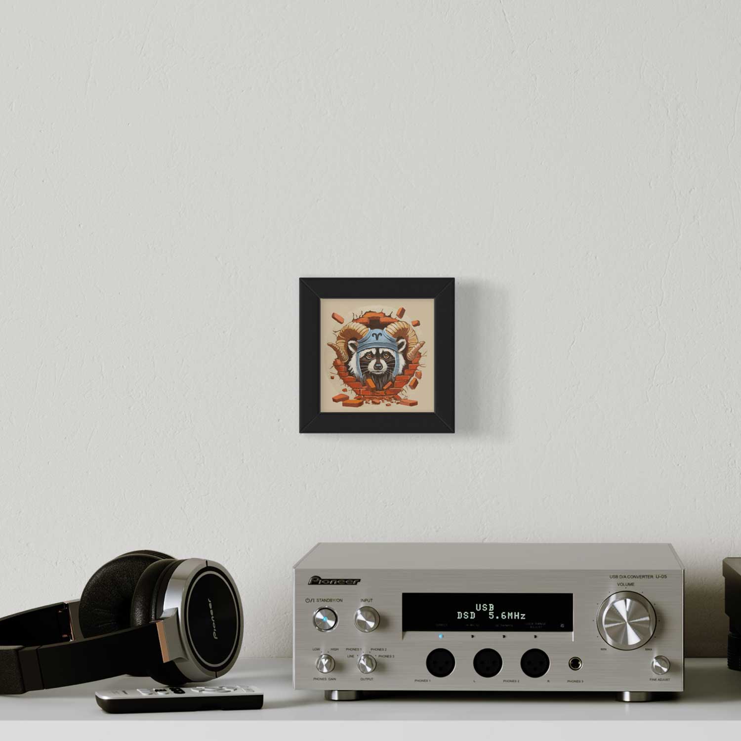 Pocket Art, Print im Rahmen, 10 x 10 cm, Sternzeichen Widder