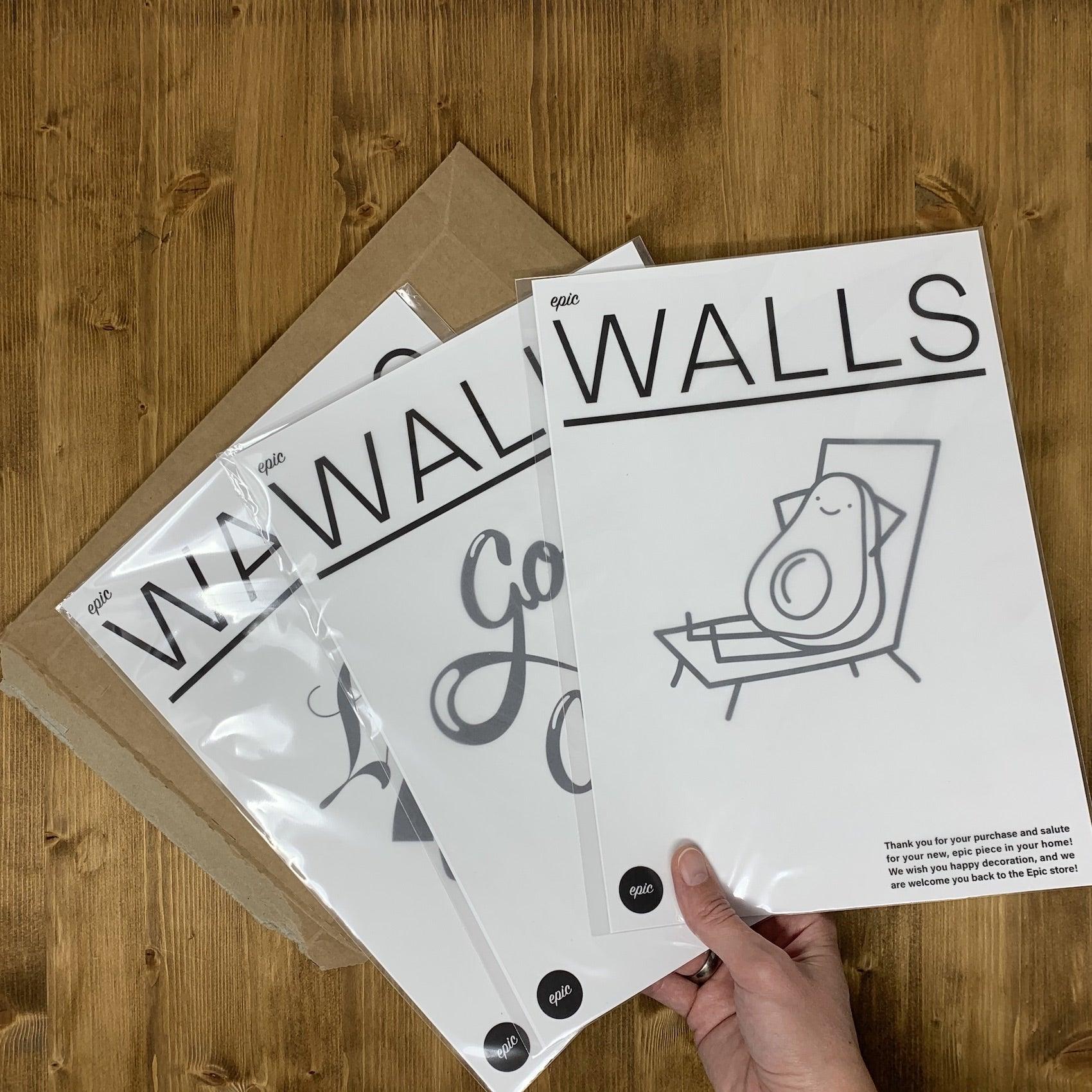 It's Okay - Home Office Wall Decor Inspirational Wall Art Living room